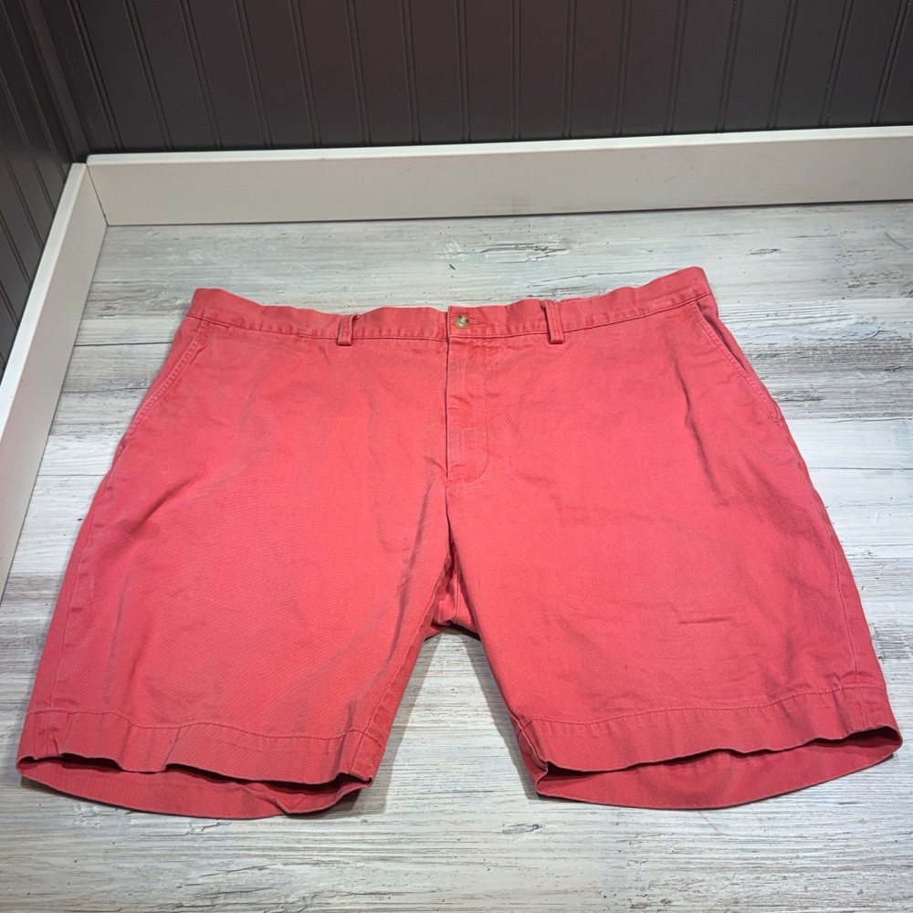 Polo Ralph Lauren Mens Chino‎ Shorts Size 40 Red Pink Classic Fit Casual Preppy